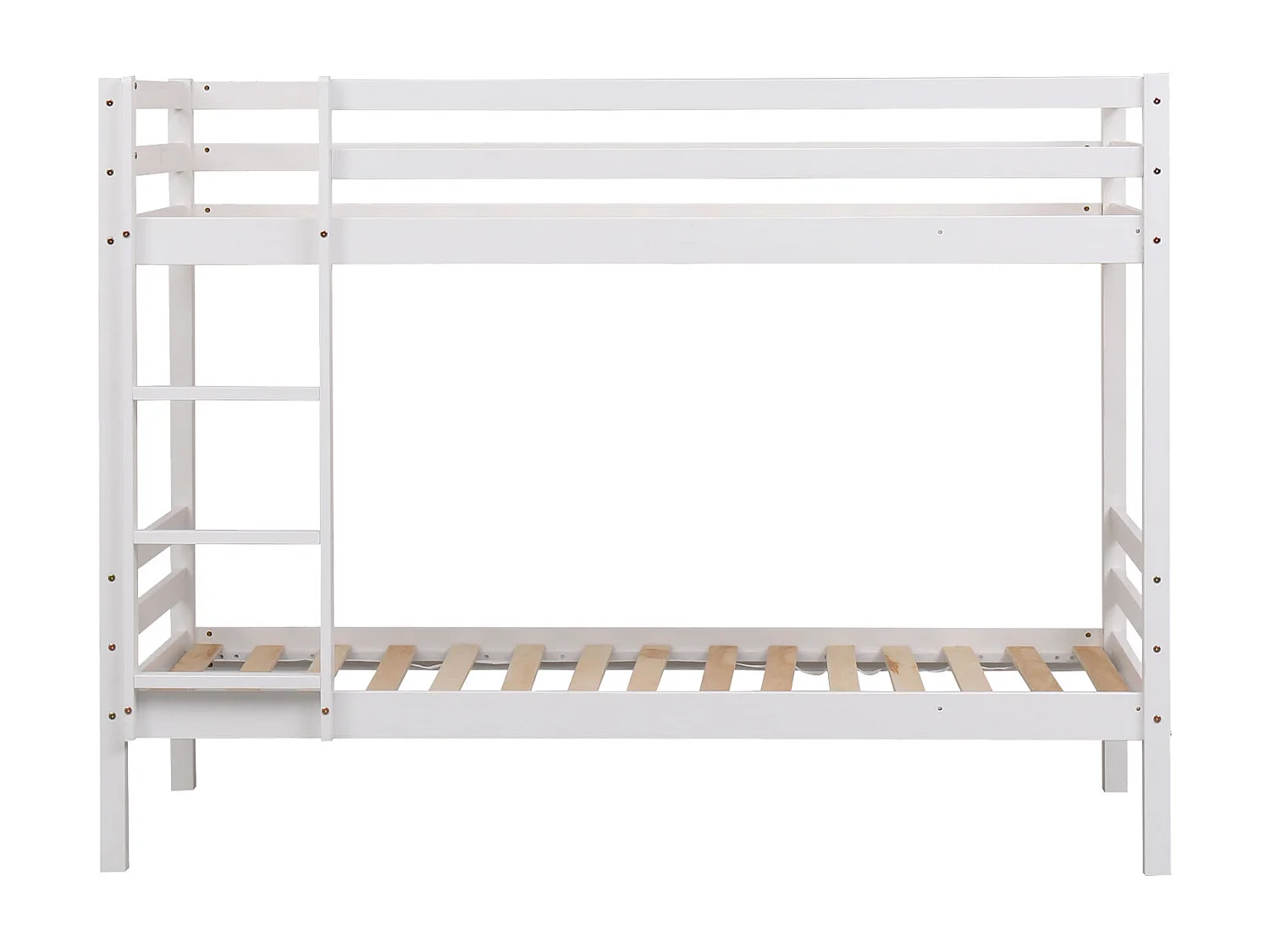 Lits superposés pour enfants 190x90cm blanc AMBRE - HAPPY GARDEN
