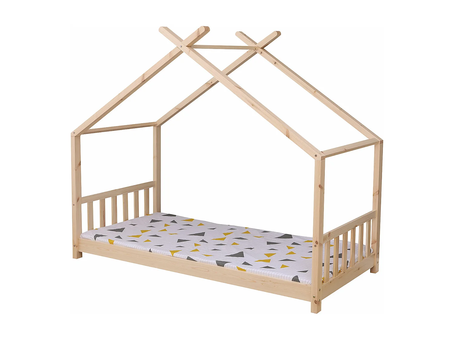 Lit cabane pour enfant 190x90cm en bois GASPARD - HAPPY GARDEN