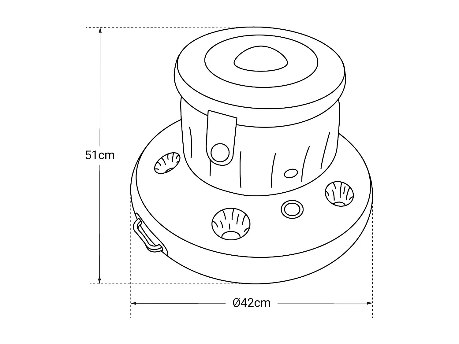 Bar flottant pour spa gonflable Mspa - MSPA