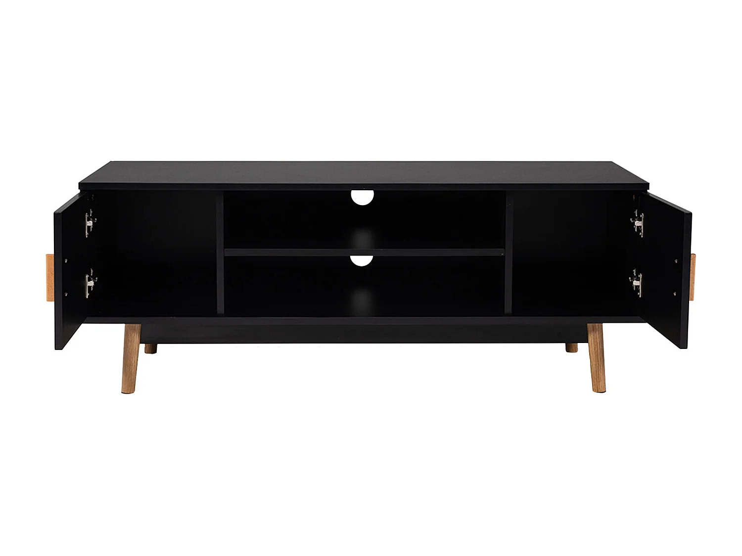 Meuble TV JOEY noir - HAPPY GARDEN