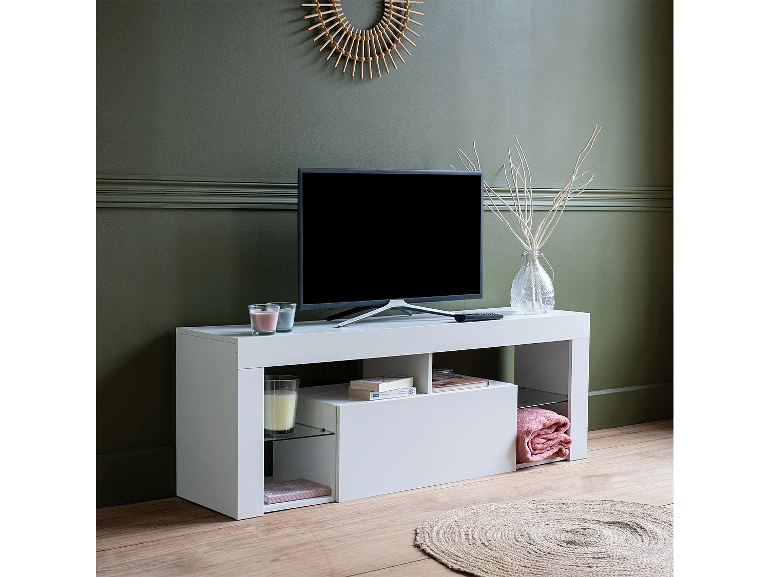 Suporte de TV 140cm DARYL branco