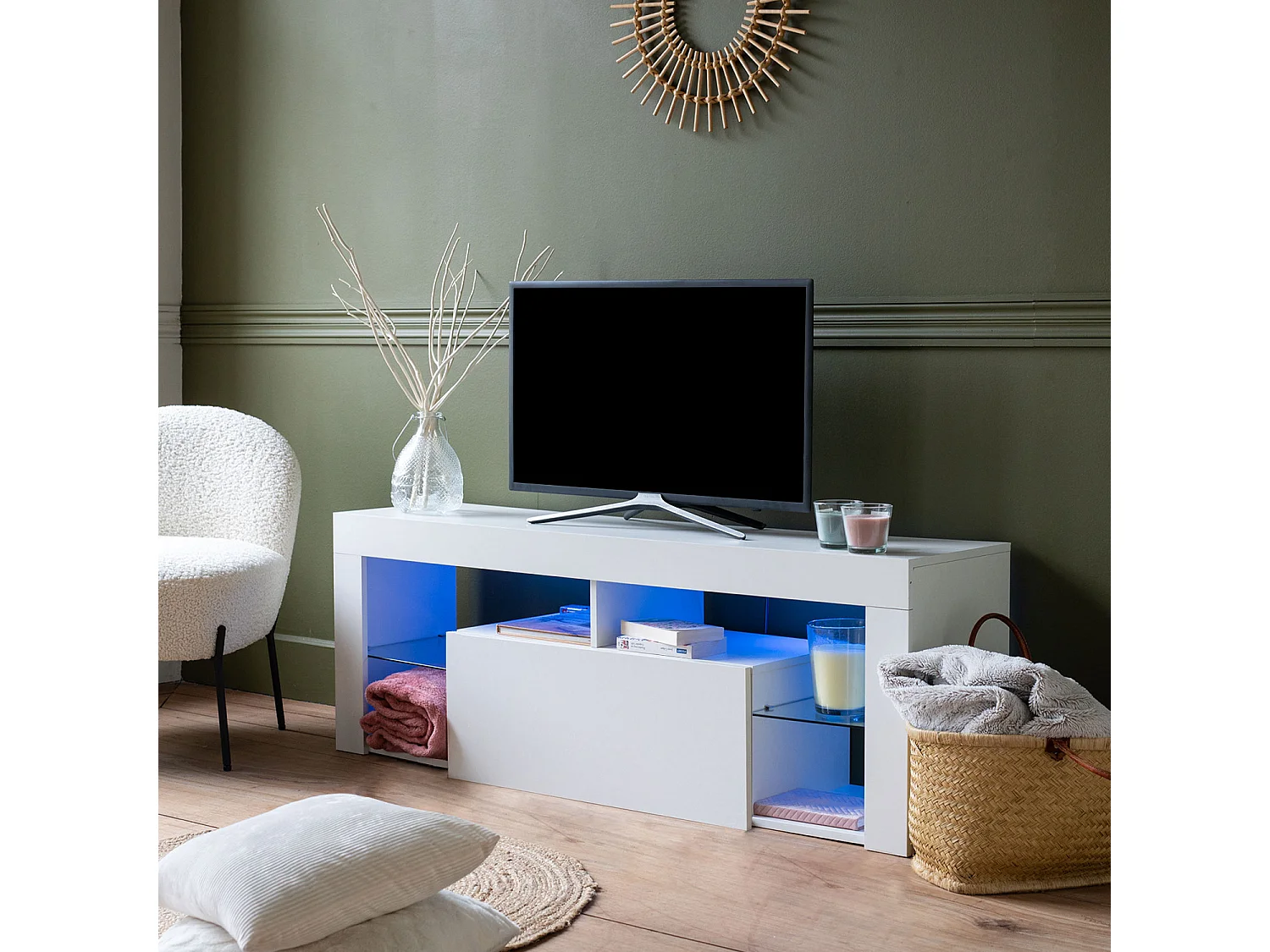 Mueble TV DARYL blanco