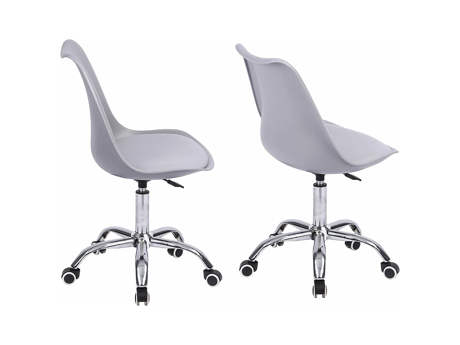 Bureaustoel ANNE grijs hoogte verstelbaar