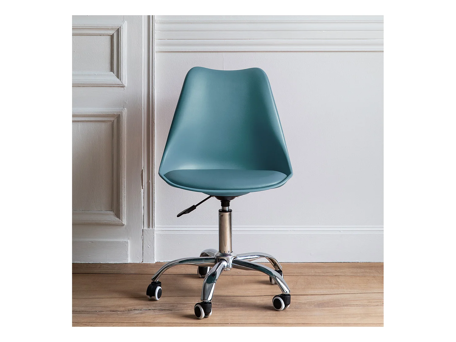 Chaise de bureau réglable en hauteur bleue ANNE - HAPPY GARDEN