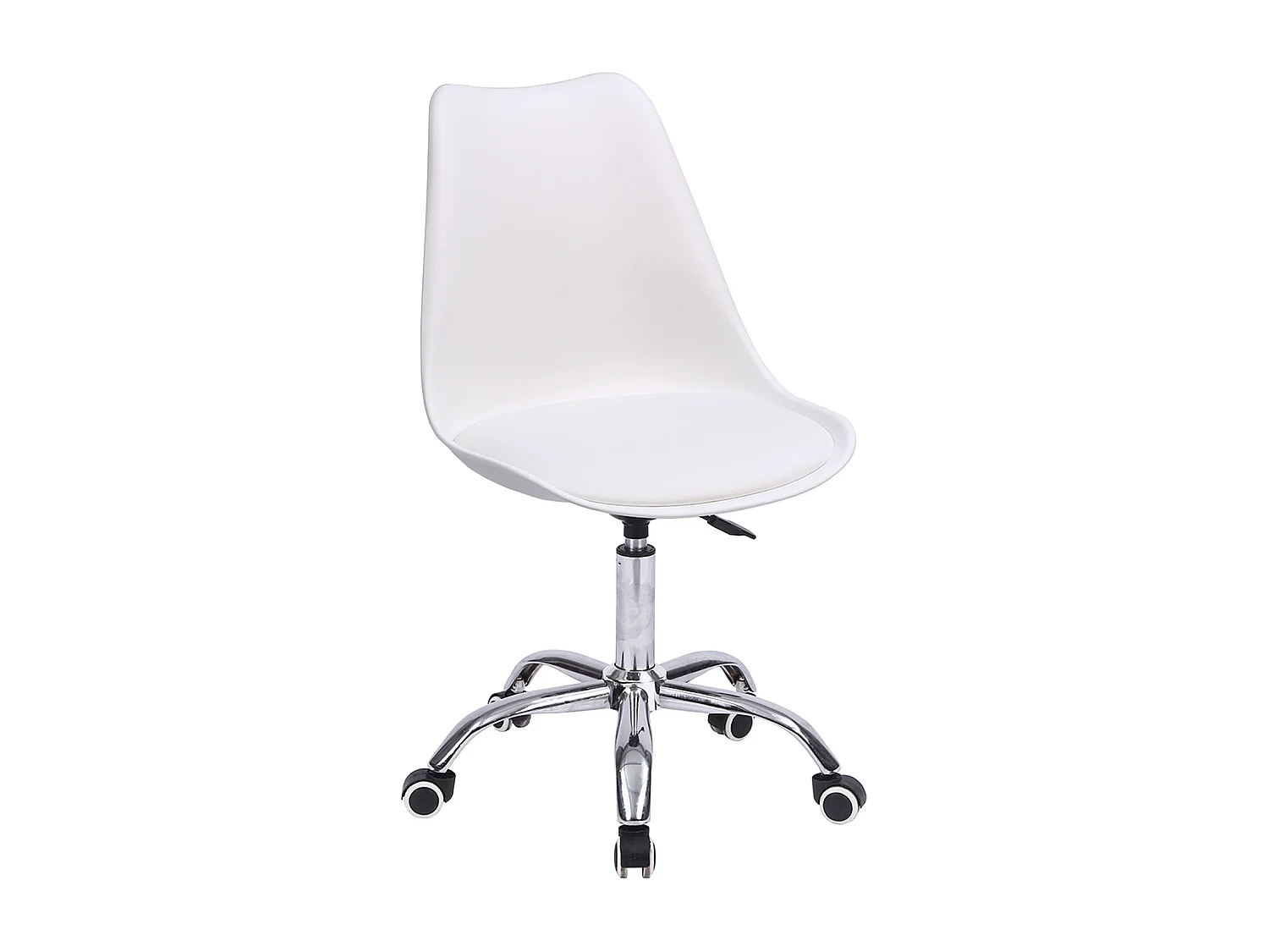 Chaise de bureau réglable en hauteur blanche ANNE - HAPPY GARDEN