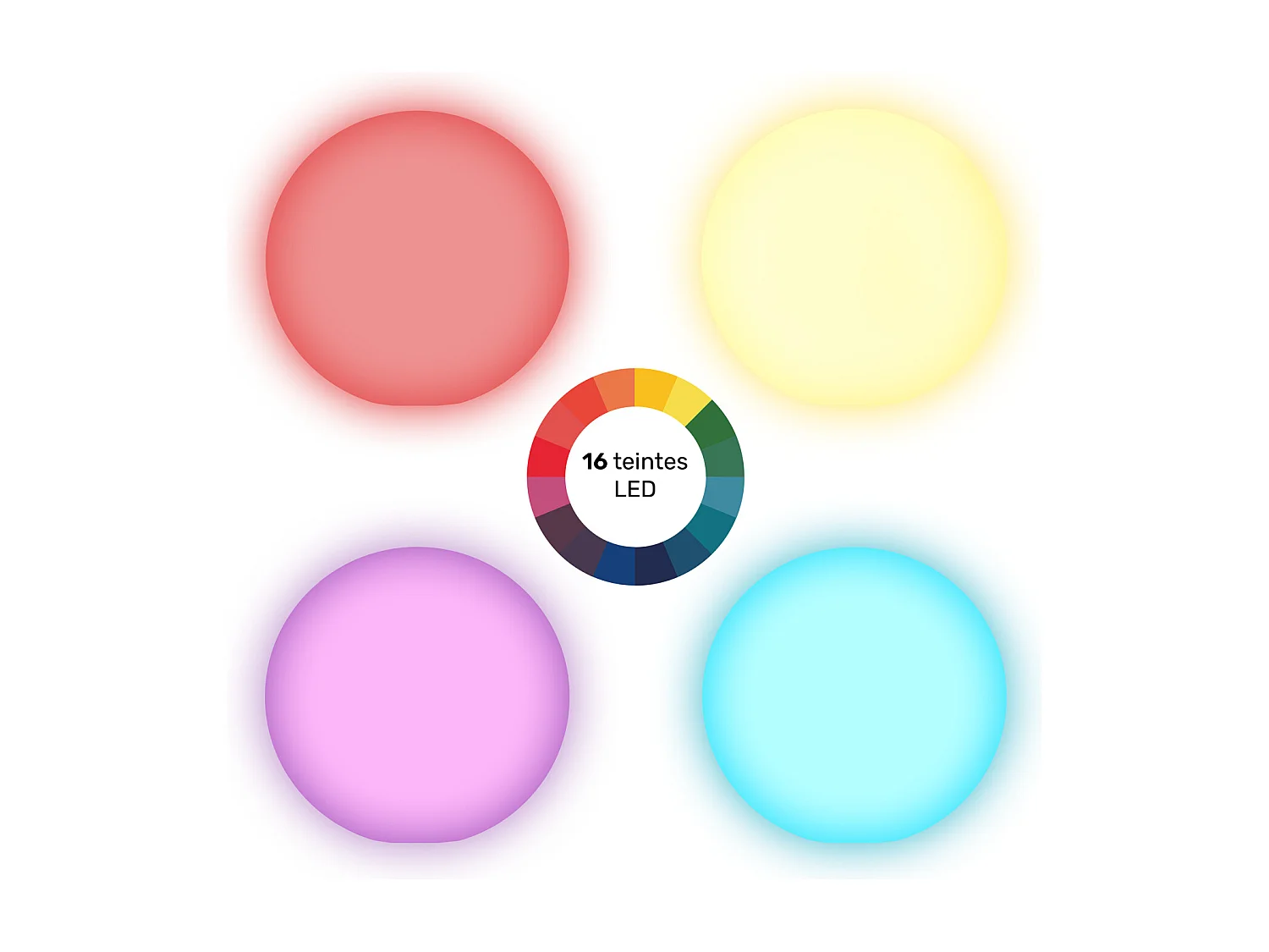 Boule lumineuse LED Ø 40cm multicolore ADHARA - HAPPY GARDEN