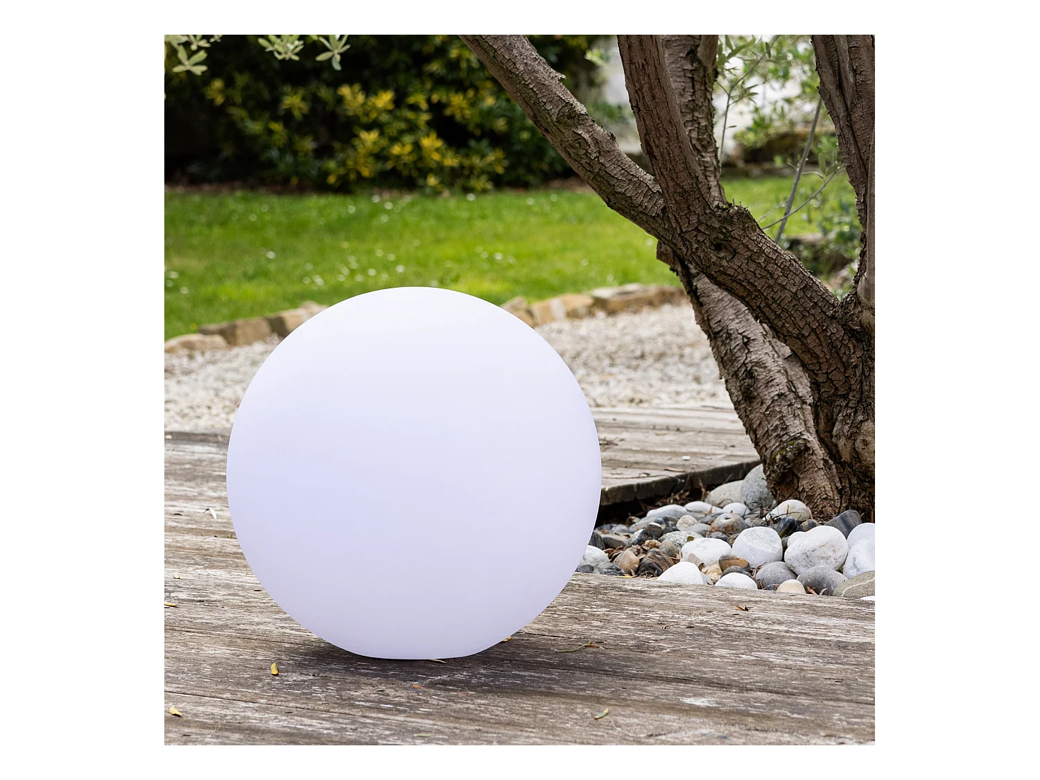 Boule lumineuse LED Ø 30cm multicolore ADHARA - HAPPY GARDEN
