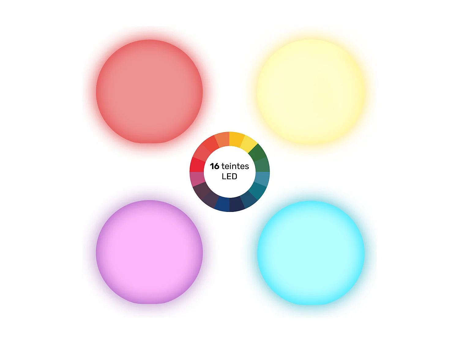 Boule lumineuse LED Ø 30cm multicolore ADHARA - HAPPY GARDEN