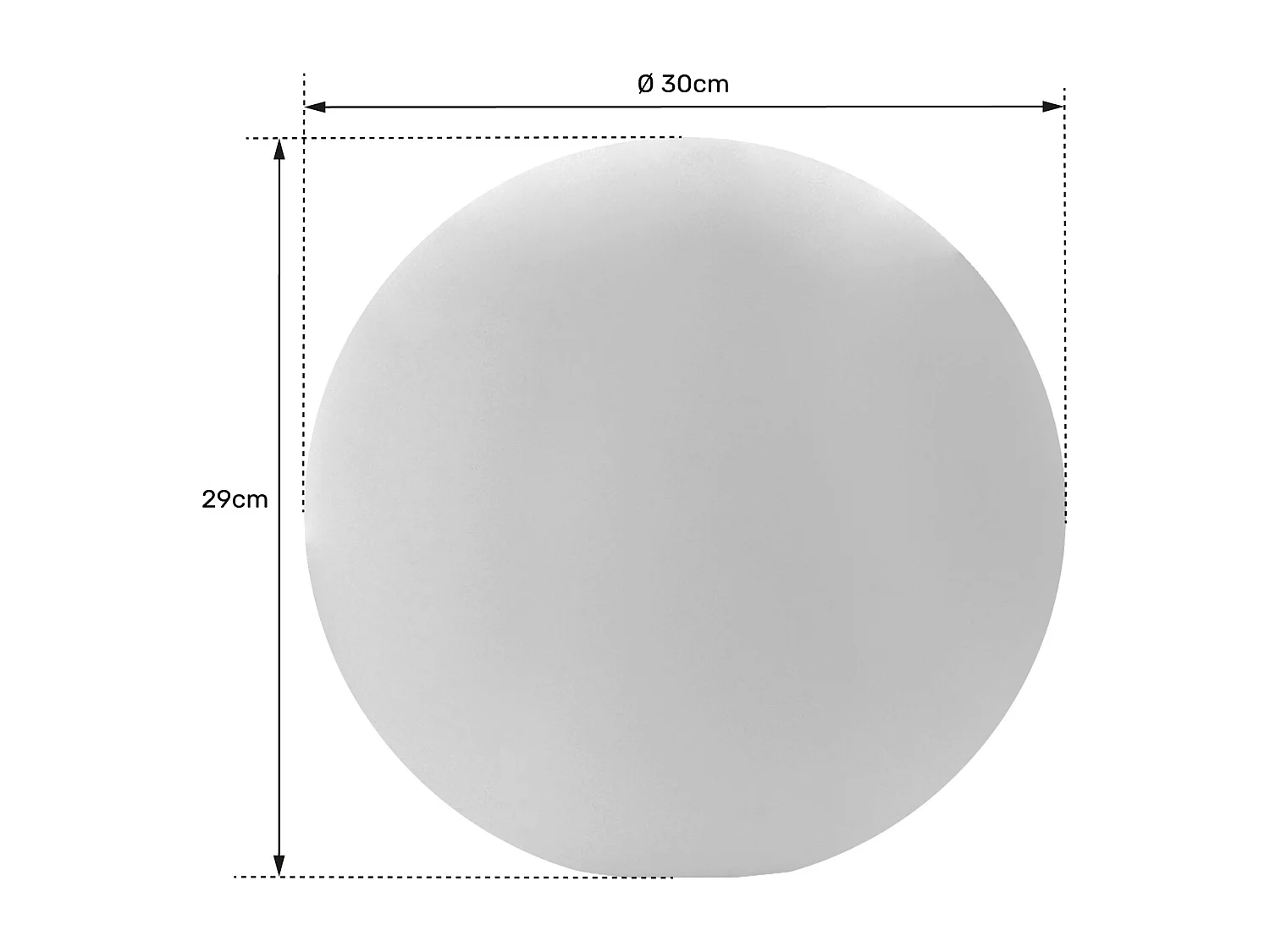 Boule lumineuse LED Ø 30cm multicolore ADHARA - HAPPY GARDEN