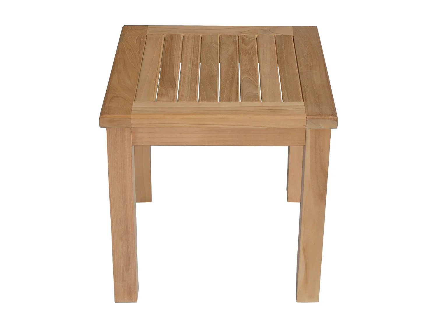 Table d'appoint carrée en teck 45cm JAVA - HAPPY GARDEN