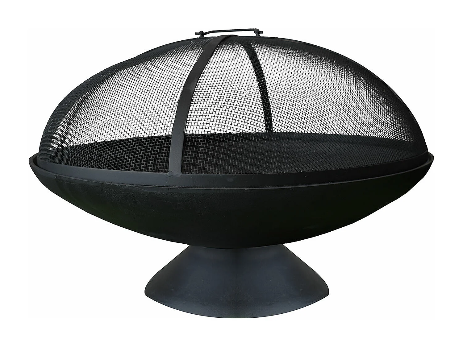 Braciere in ghisa con campana "Junto" - Ø 58 x 38 cm - Nero