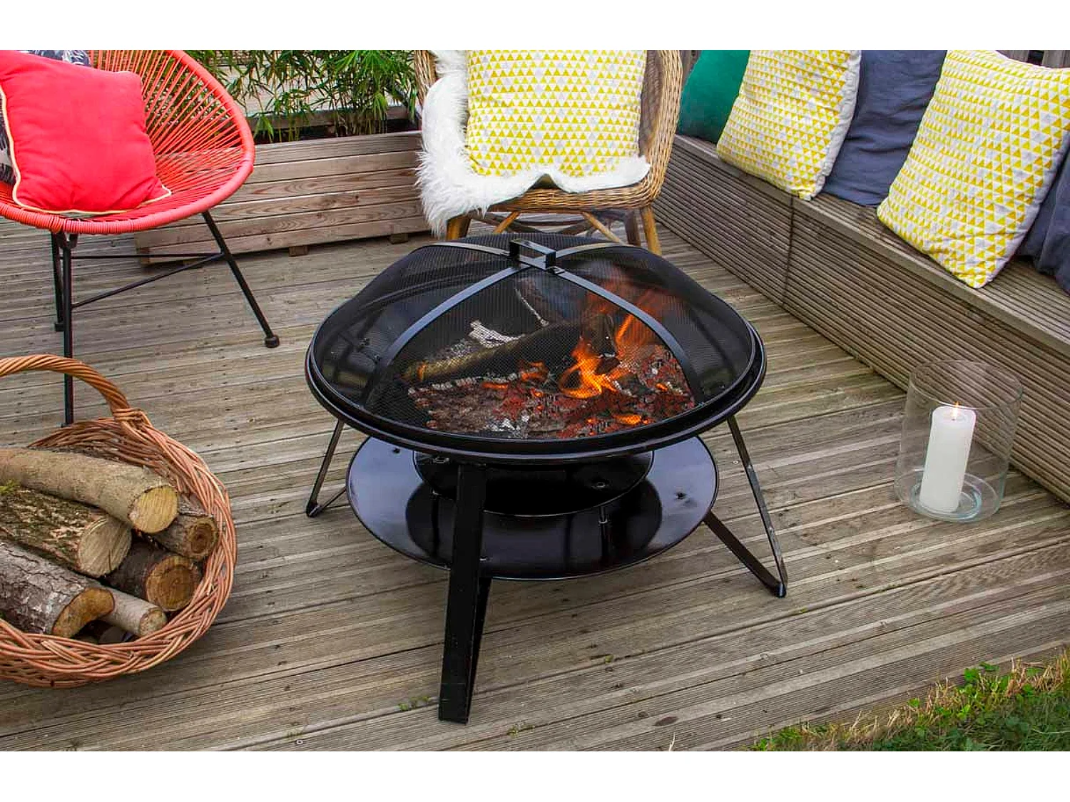 Brasero en acier 70cm - SOMAGIC