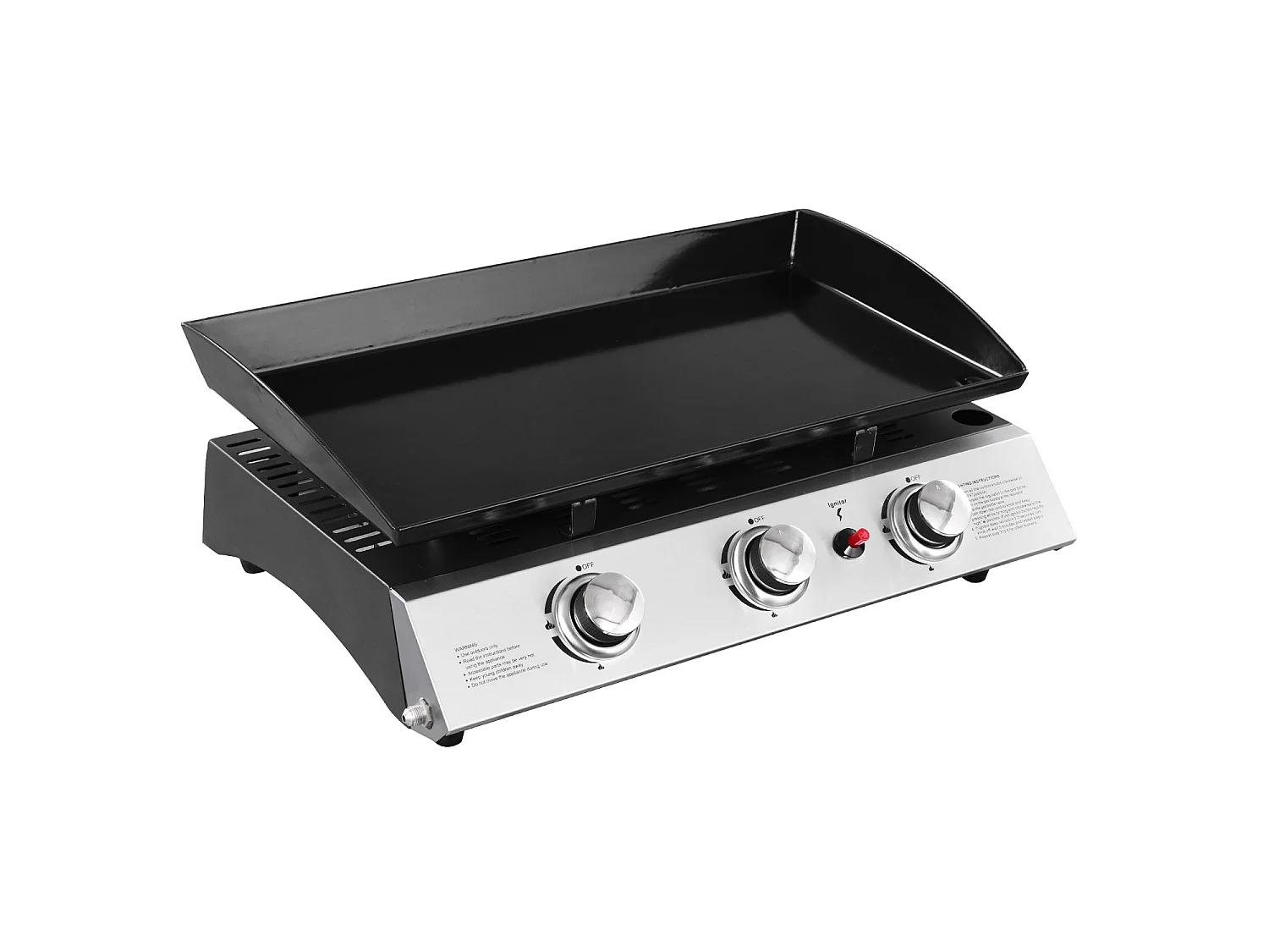 Plancha de gas SÉVILLE 3 quemadores 7,5kW - HAPPY GARDEN