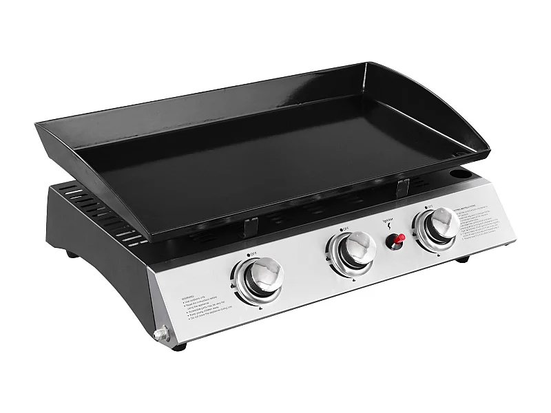 Plancha de gas SÉVILLE 3 quemadores 7,5kW - HAPPY GARDEN