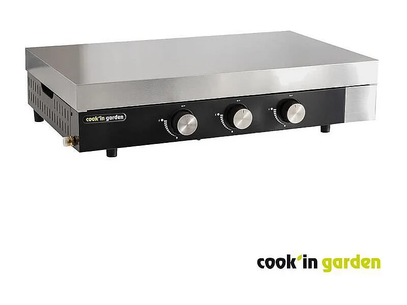 Plancha gaz en fonte FINESTA - 3 brûleurs - COOK'IN GARDEN