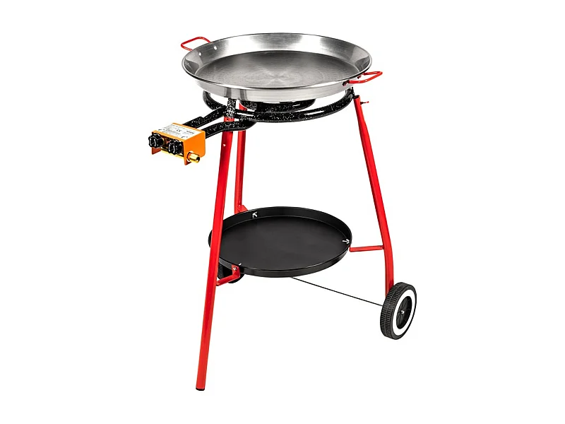 Paellera à gaz VALENCIA sur chariot - 11,4kW - SOMAGIC