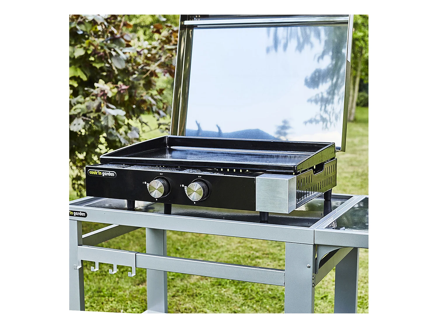 Plancha gaz en fonte FINESTA - 2 brûleurs - COOK'IN GARDEN