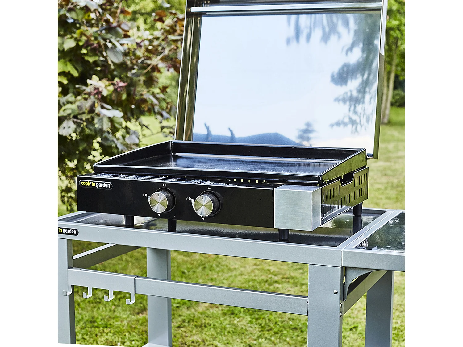 Plancha gaz en fonte FINESTA - 2 brûleurs - COOK'IN GARDEN