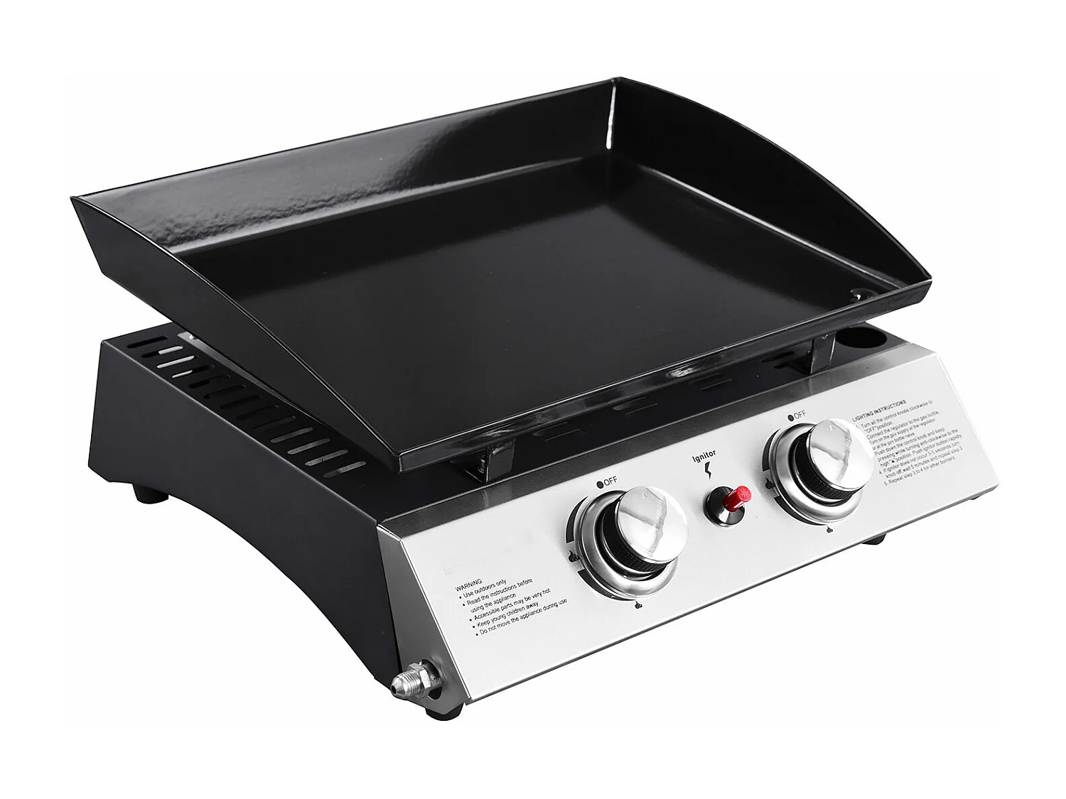 Plancha au gaz MALA - 2 brûleurs 5kW - HAPPY GARDEN