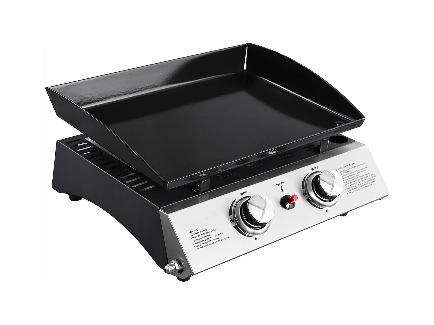 Plancha au gaz MALA - 2 brûleurs 5kW - HAPPY GARDEN
