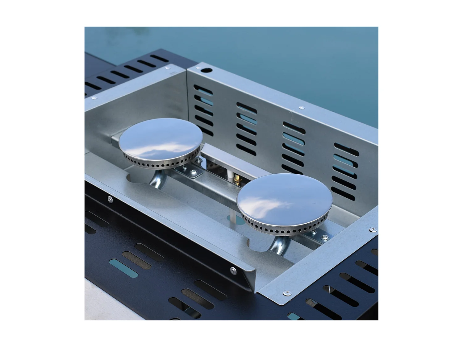 Plancha au gaz MALA - 2 brûleurs 5kW - HAPPY GARDEN