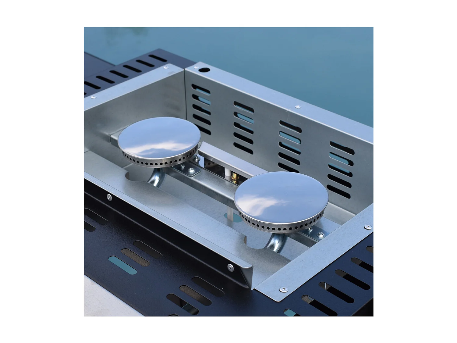 Plancha au gaz MALA - 2 brûleurs 5kW - HAPPY GARDEN