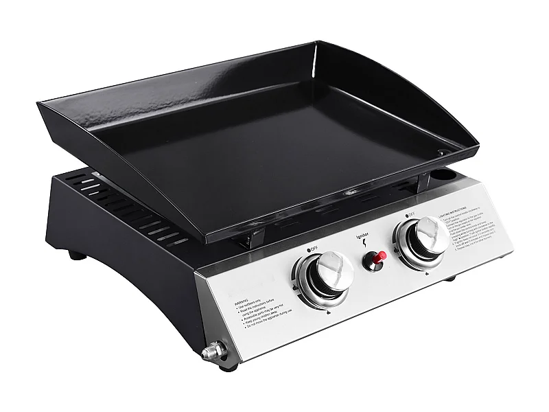 Plancha au gaz MALA - 2 brûleurs 5kW - HAPPY GARDEN