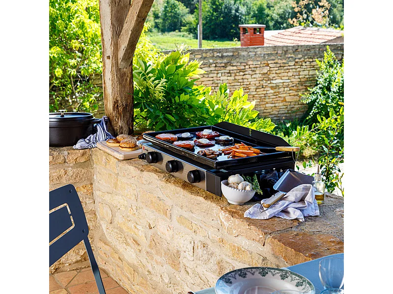 Bakplaat op gas SOLIA 300 3 branders 6,45kW