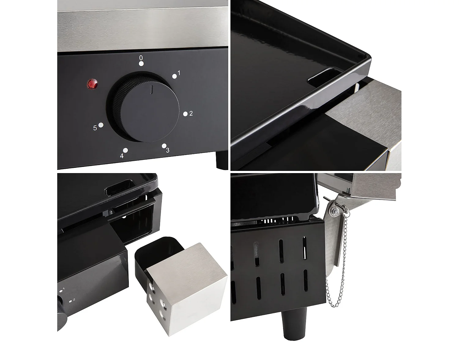 Plancha électrique + capot fonte FINESTA - 2,5kW - COOK'IN GARDEN