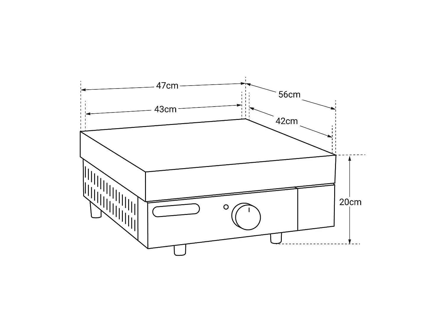 Plancha électrique + capot fonte FINESTA - 2,5kW - COOK'IN GARDEN