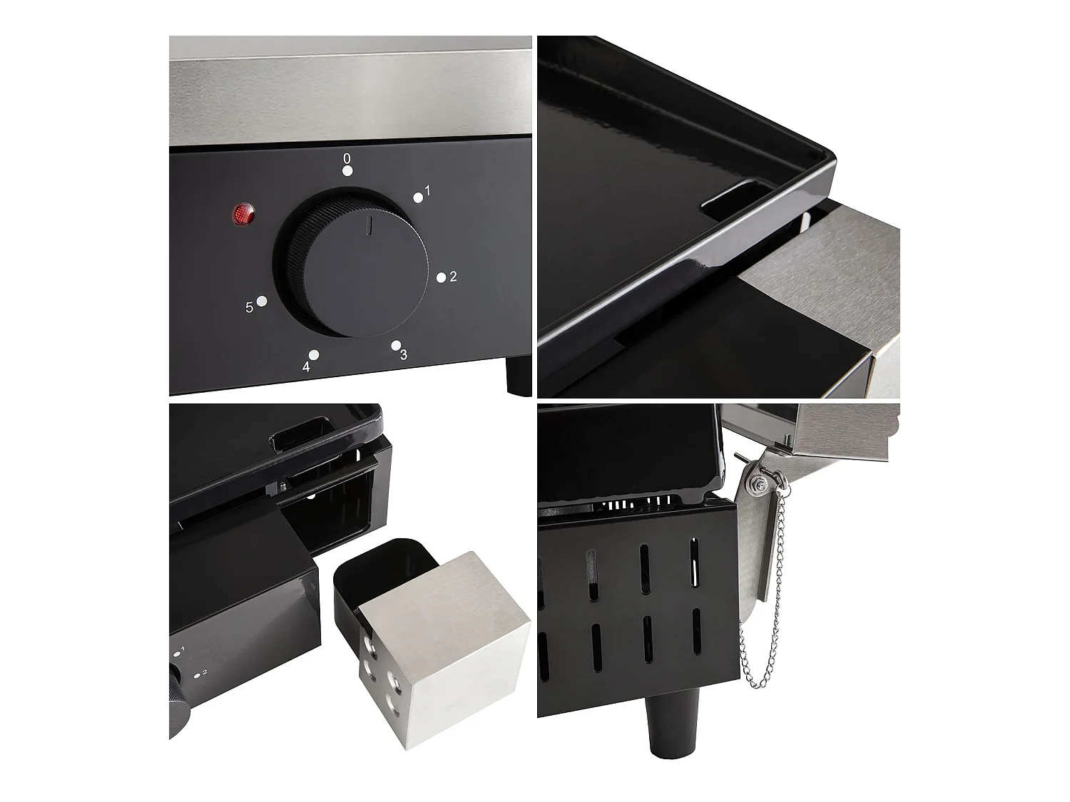 Plancha électrique + capot fonte FINESTA - 2,5kW - COOK'IN GARDEN
