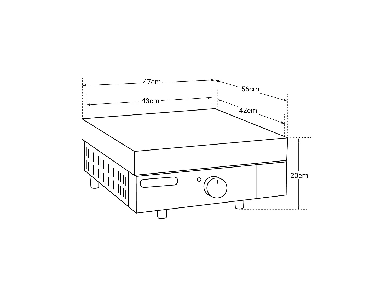 Plancha électrique + capot fonte FINESTA - 2,5kW - COOK'IN GARDEN