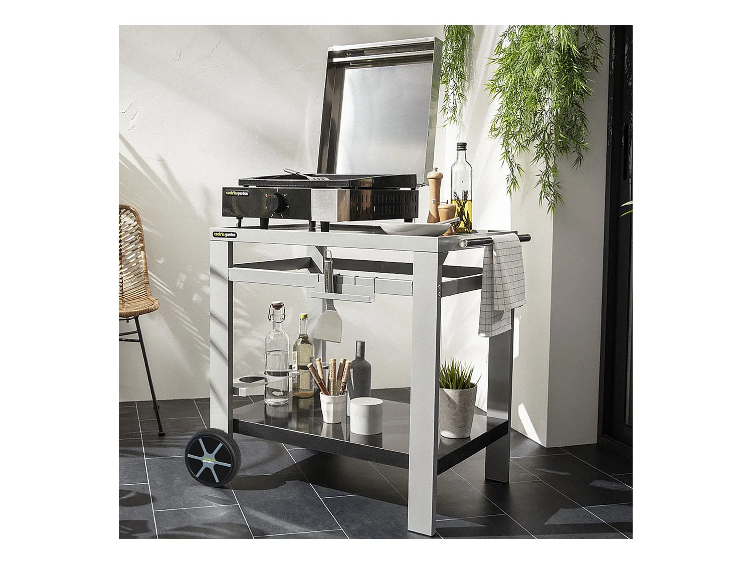 Plancha électrique + capot fonte FINESTA - 2,5kW - COOK'IN GARDEN
