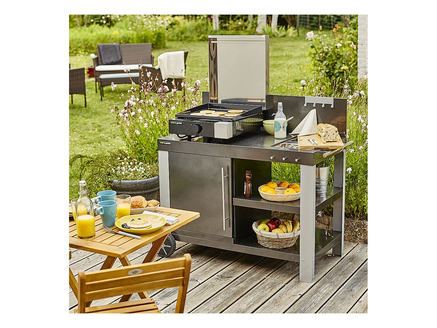 Plancha électrique + capot fonte FINESTA - 2,5kW - COOK'IN GARDEN