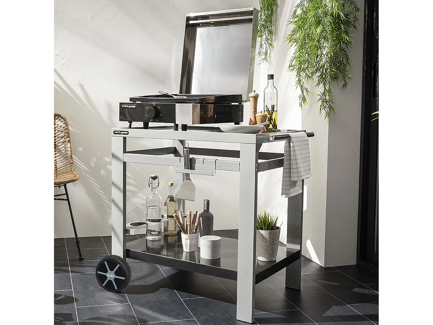 Plancha électrique + capot fonte FINESTA - 2,5kW - COOK'IN GARDEN