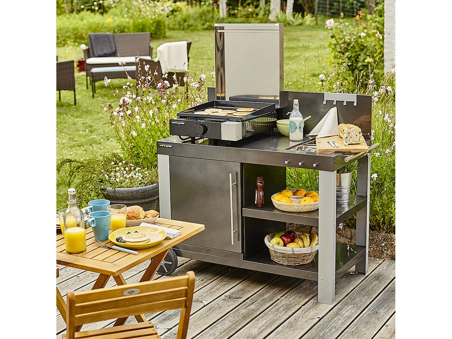 Plancha électrique + capot fonte FINESTA - 2,5kW - COOK'IN GARDEN