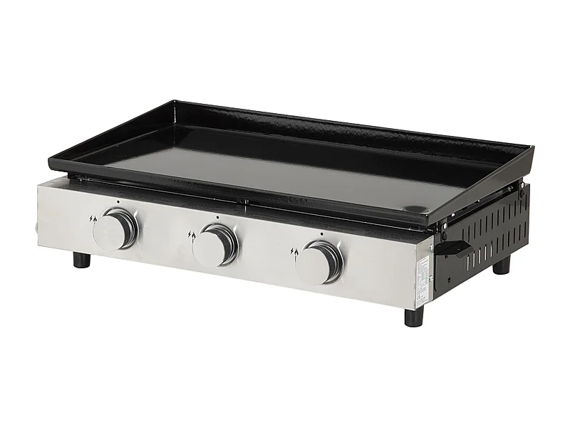 Plancha de gas MÉRIDA 3 quemadores 6 kW