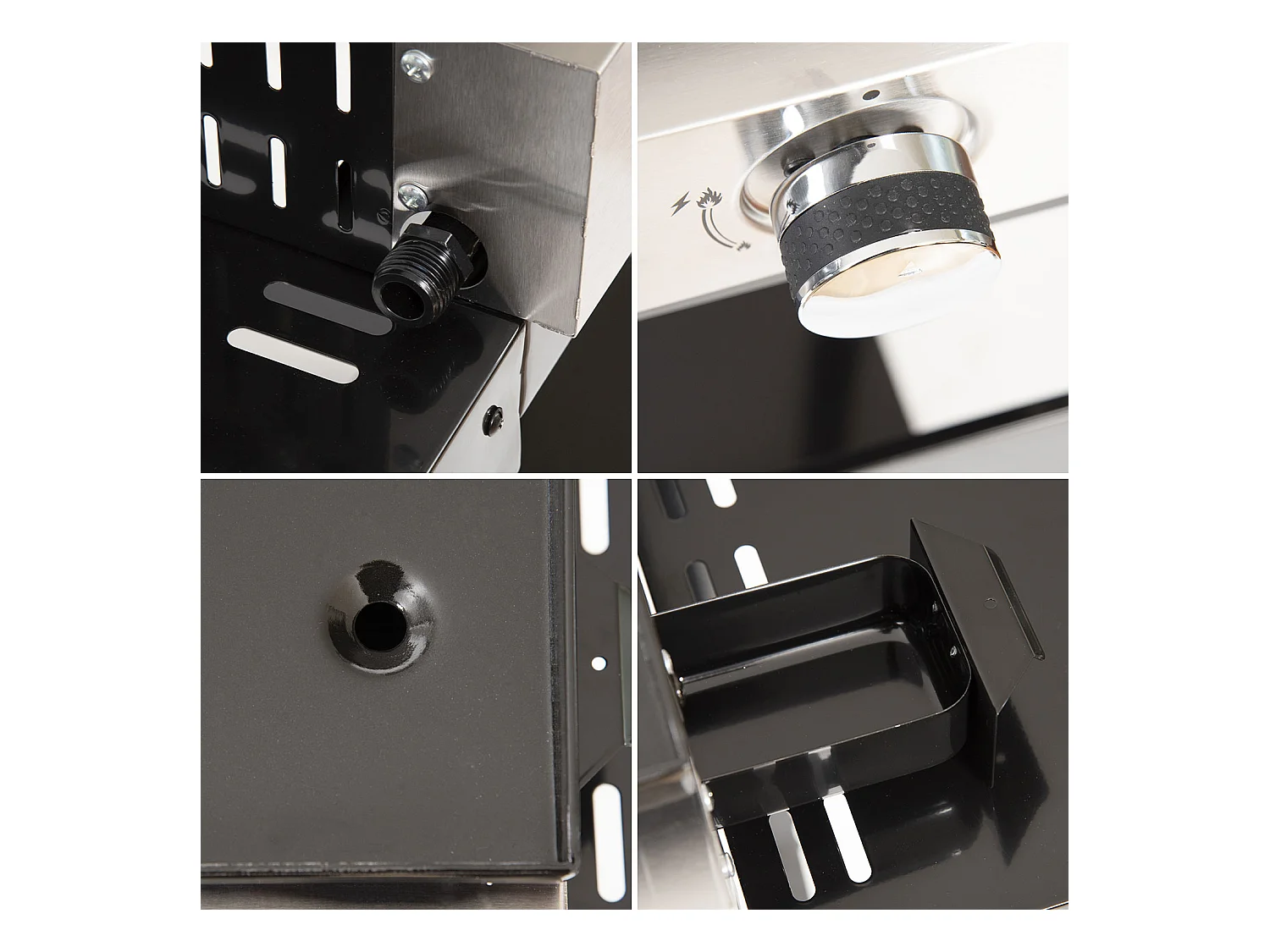 Chapa de gás MÉRIDA 4 queimadores + carrinho