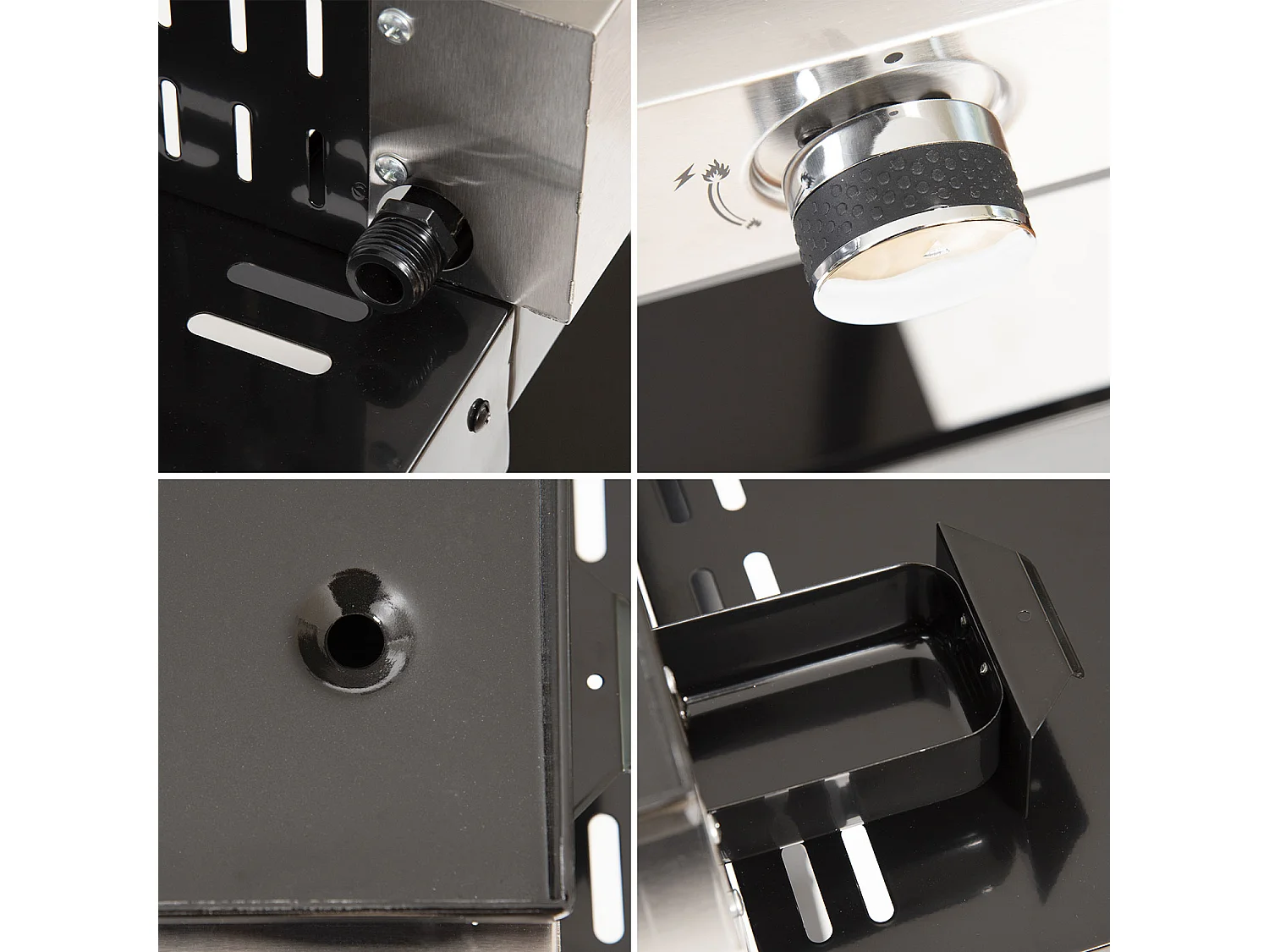 Chapa de gás MÉRIDA 4 queimadores + carrinho