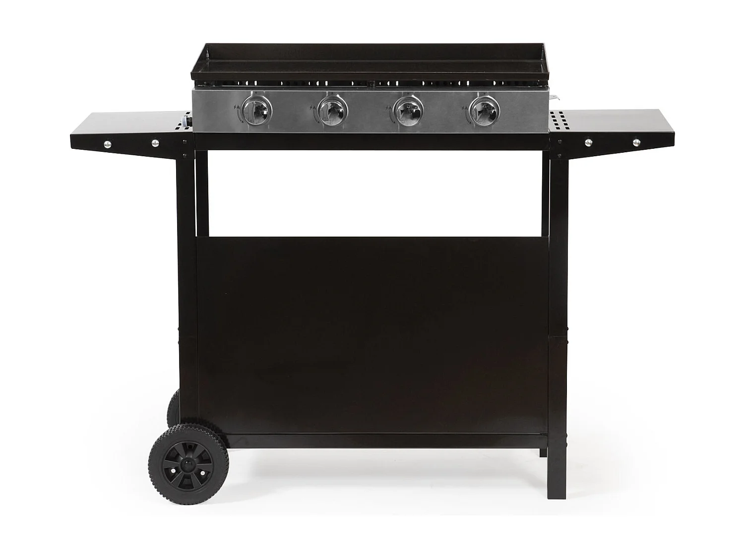 Plancha au gaz MÉRIDA 4 brûleurs + chariot - HAPPY GARDEN