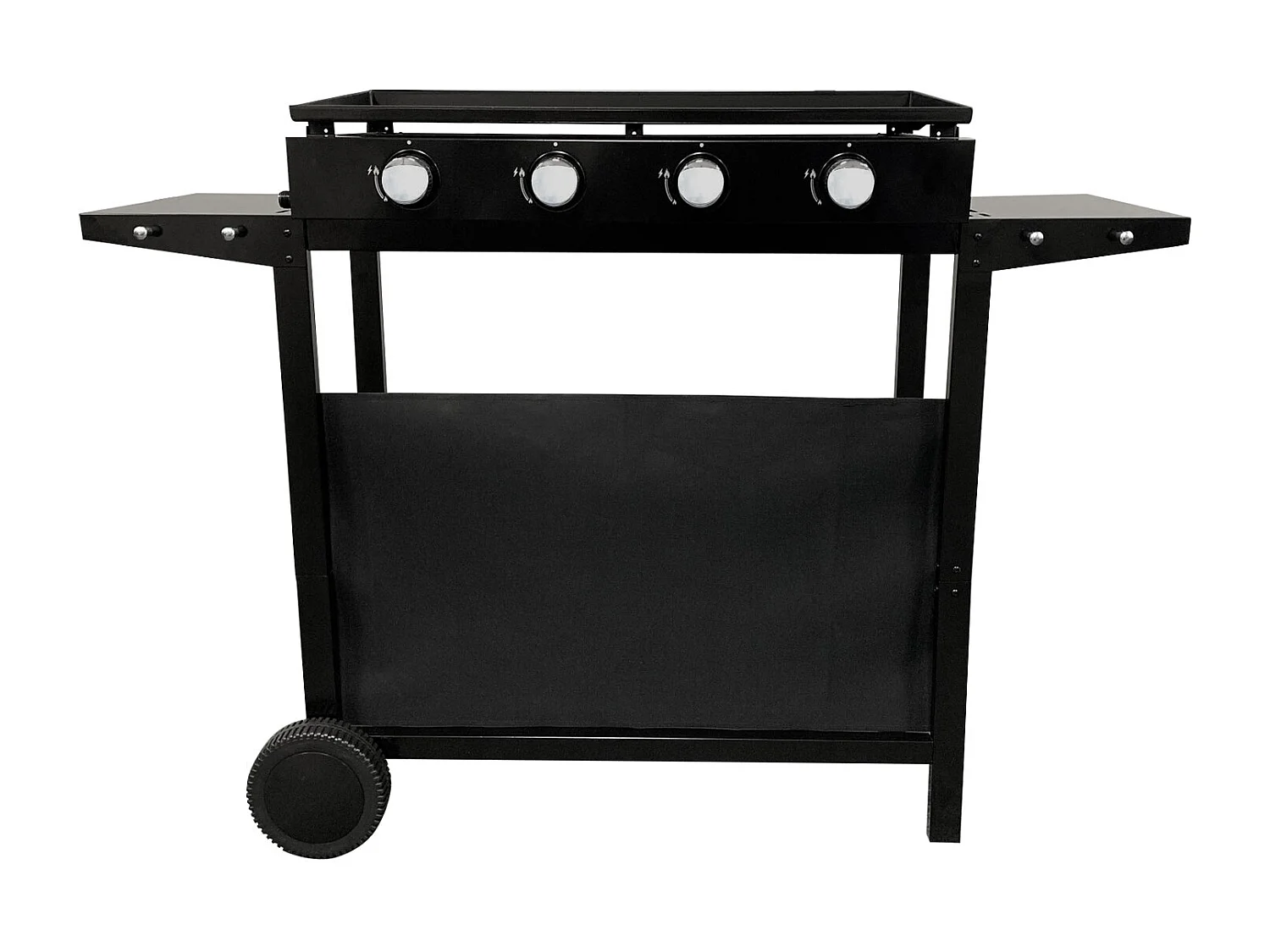 Chapa de gás MÉRIDA 4 queimadores + carrinho