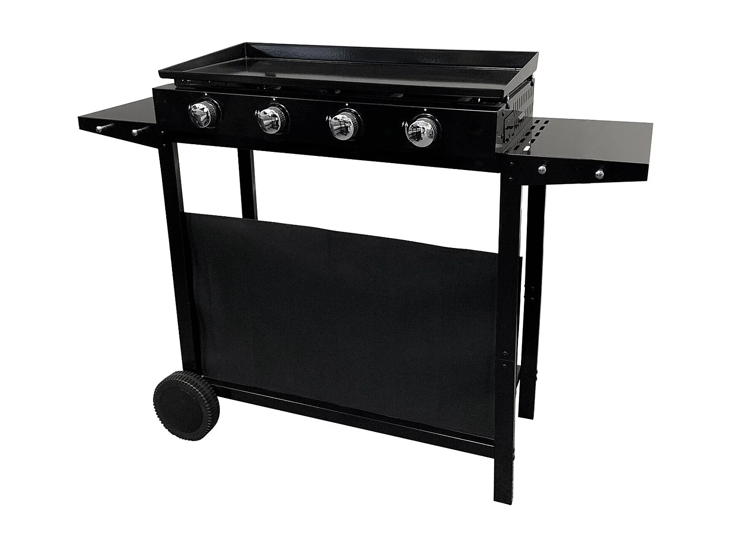 Plancha au gaz MÉRIDA 4 brûleurs + chariot - HAPPY GARDEN