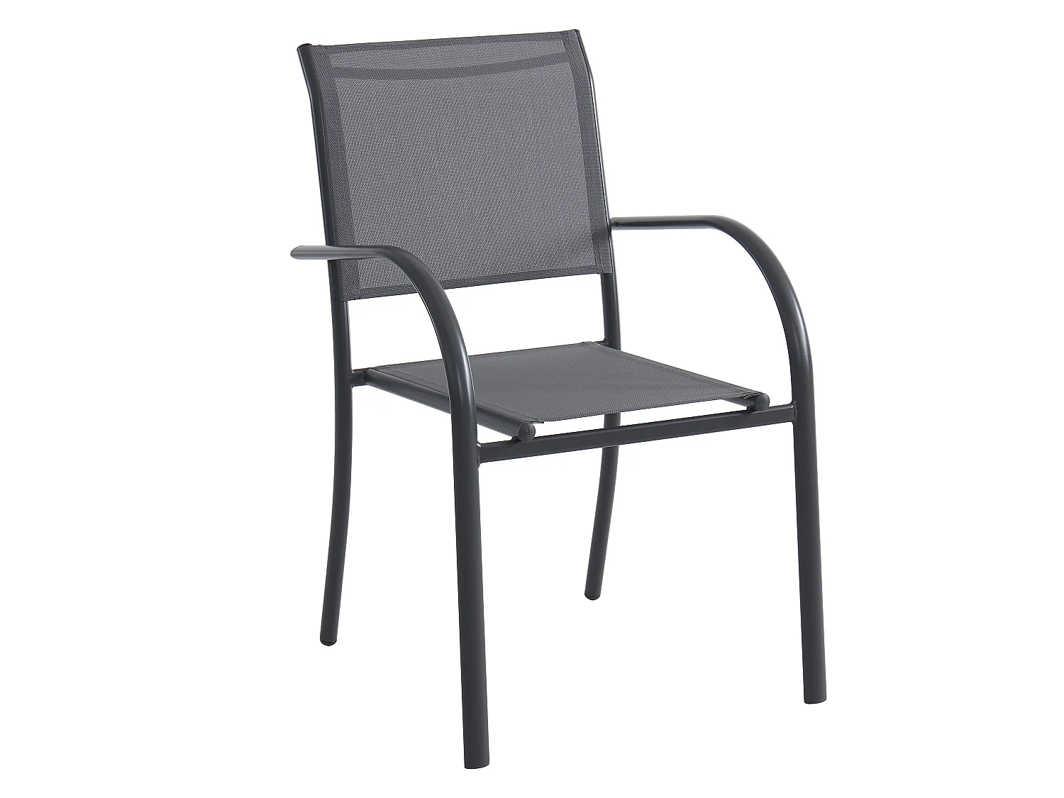 Sovesofa stablestol i aluminium og textiline - Antracitgrå - JOLANE fra MYLIA