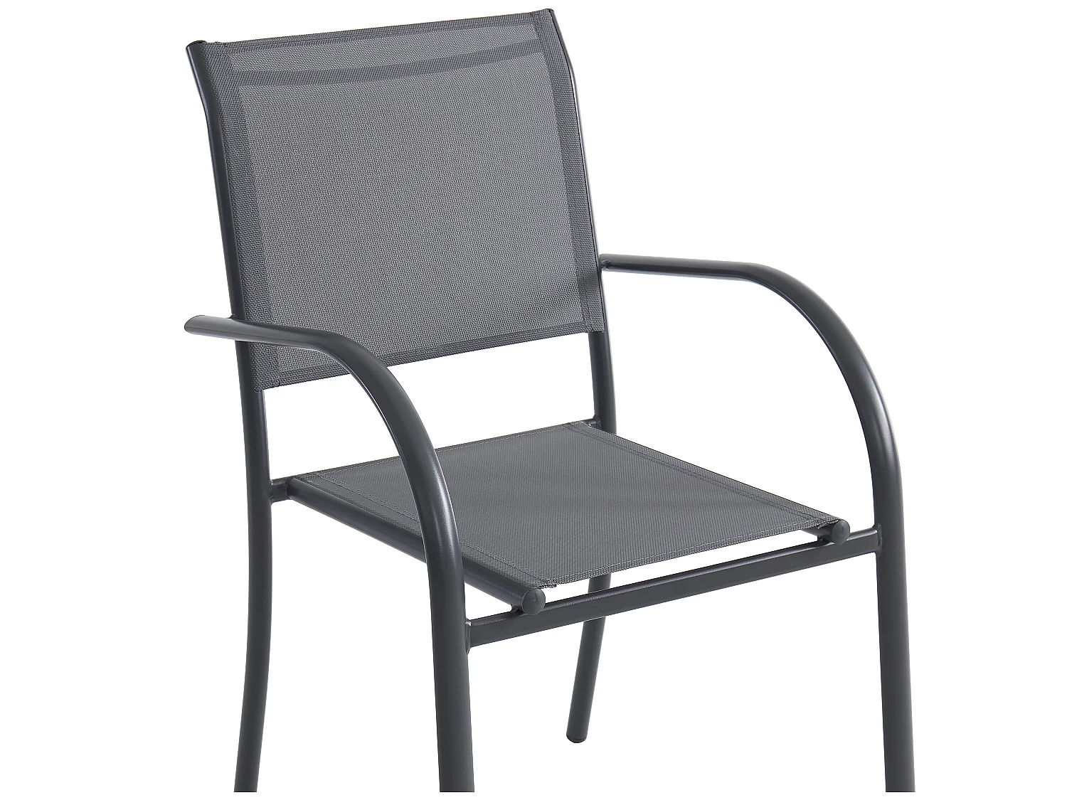 Sovesofa stablestol i aluminium og textiline - Antracitgrå - JOLANE fra MYLIA