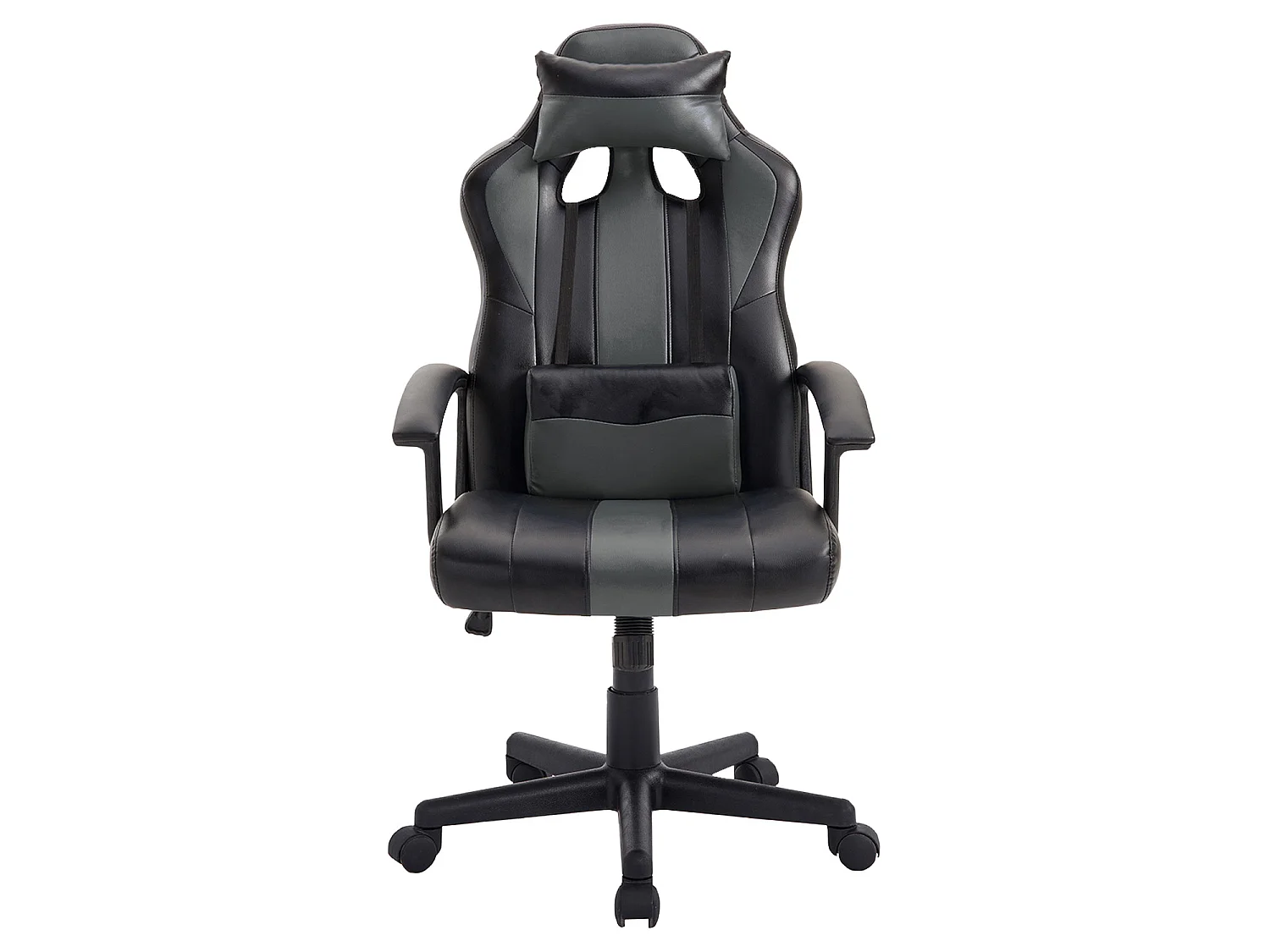 Zwart en grijs gamer bureaustoel CRASH