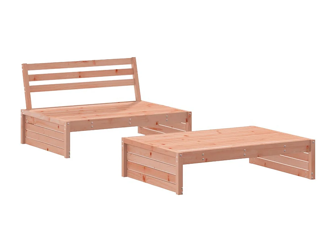 Salon de jardin 2 pcs bois massif douglas BE97391