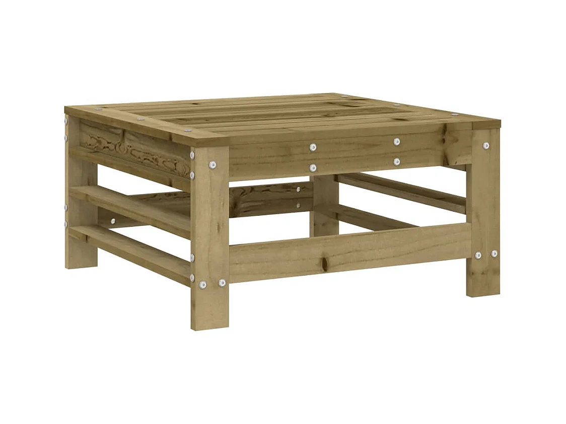 5-tlg. Garten-Sitzgruppe: Sofa + Tisch | Garten-Lounge-Set Kiefernholz Imprägniert -GKD360899
