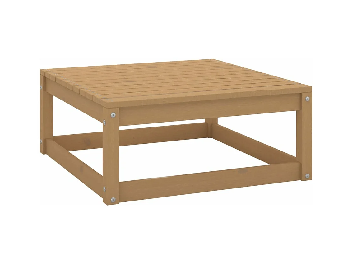 Salon de jardin 5 pcs avec coussins bois de pin massif BE25909