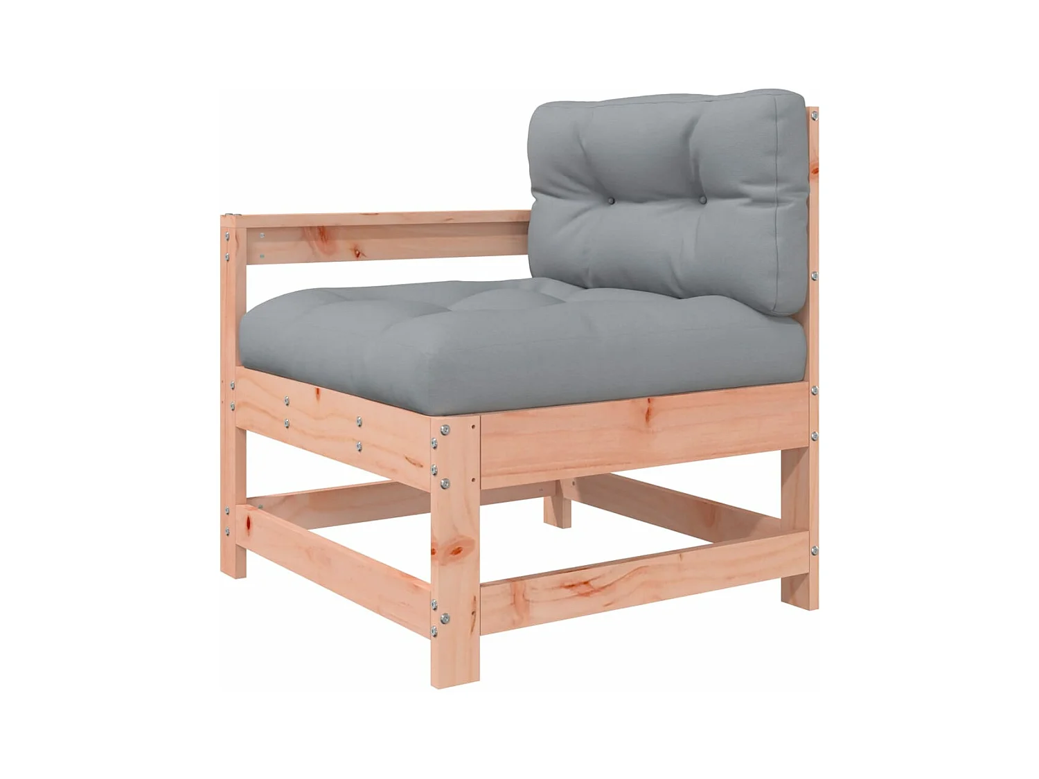 5-tlg. Garten-Sitzgruppe: Sofa + Tisch | Garten-Lounge-Set mit Kissen Massivholz Douglasie -GKD170343