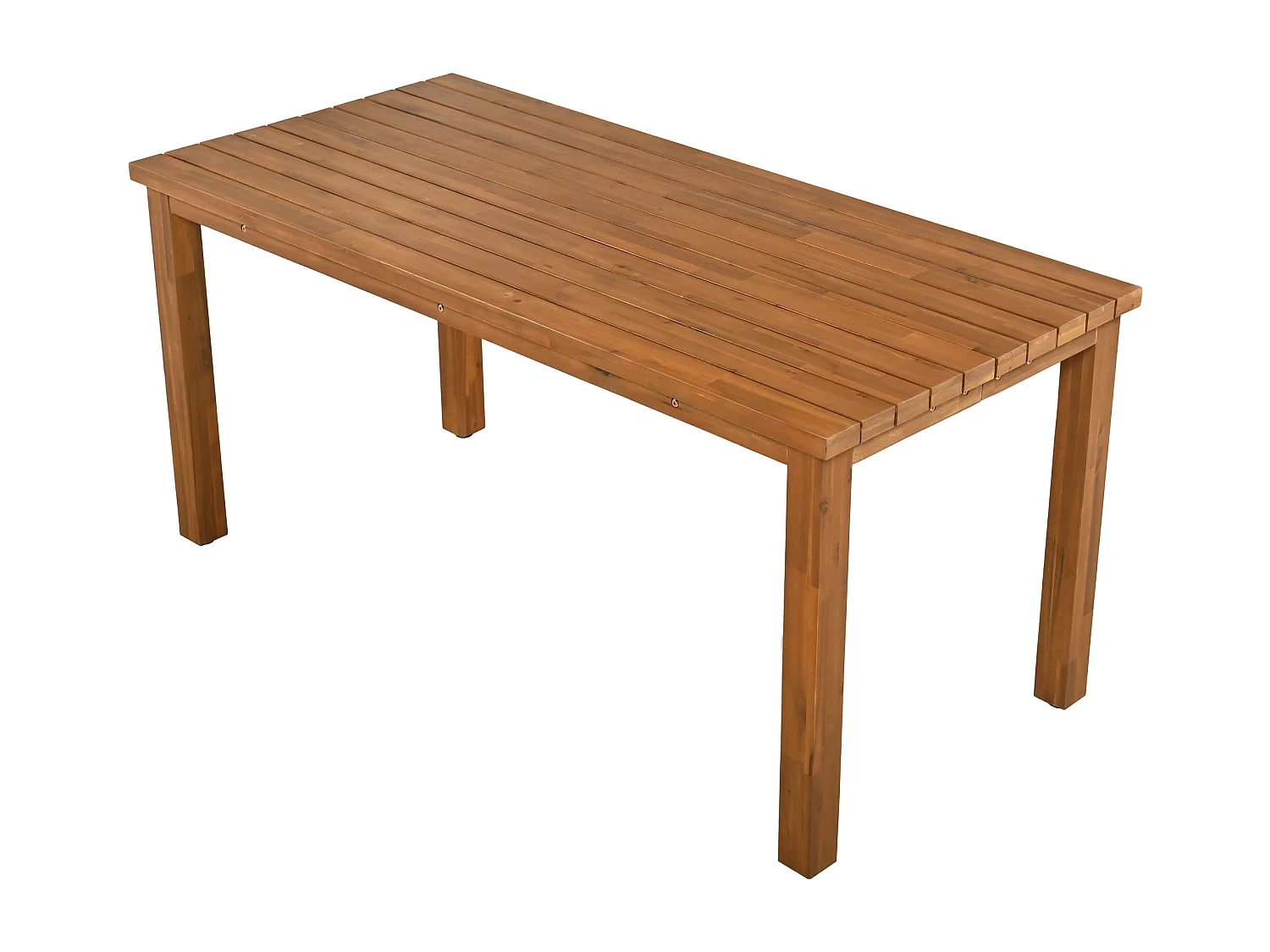 Salle à manger de jardin 7 pcs en rotin HDPE et bois d'acacia - table + 6 chaises - pour jardin ou terrasse - marron